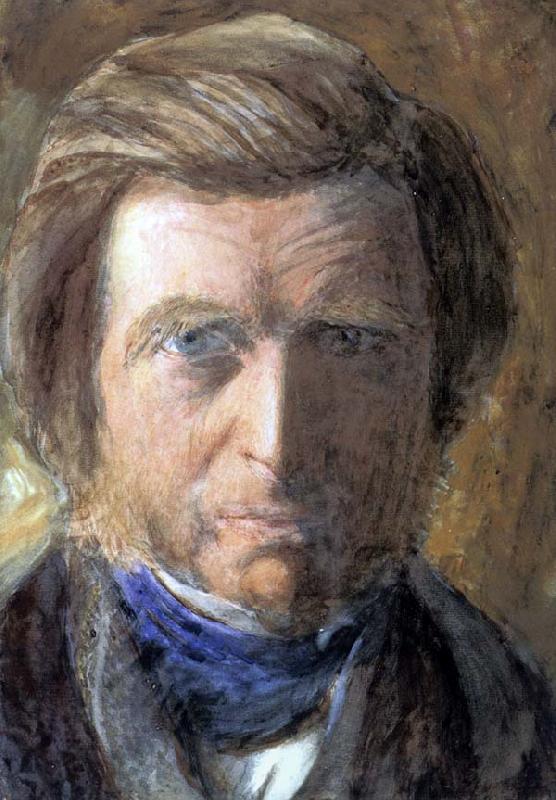 John Ruskin Self-Portrait in a Blue Neckcloth